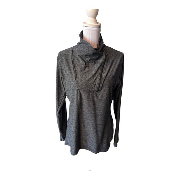 New Balance Anticipate Asymmetrical half Zip Pullover Gray Size L - Picture 1 of 3